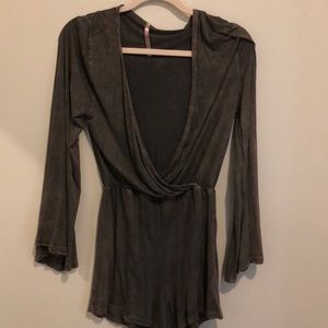 Plunging romper